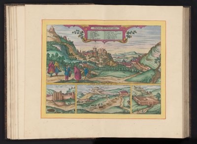 Podívejte se na Alhambra ve městě Granada Nejkrásnější hrad Granady, běžně nazývaný Alhambra, při pohledu z východu (název na objektu) od Symon Novelanus (possibly)