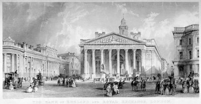 Royal Exchange, City of London, c1850. od TA Prior