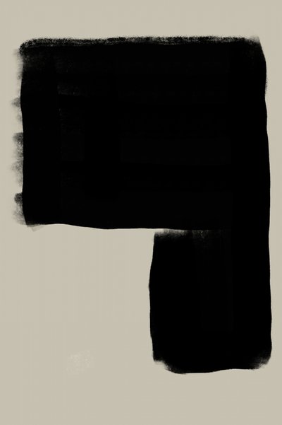 Abstraktní černá forma od THE MIUUS STUDIO