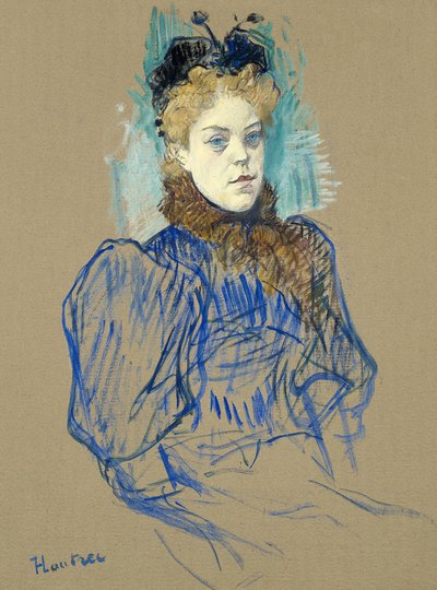 Portrét May Miltonové (1895) od TOULOUSE LAUTREC