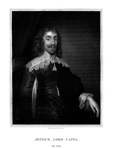 Arthur Capel, 1. baron Capel, anglický monarchista, 1825. od T. A. Dean