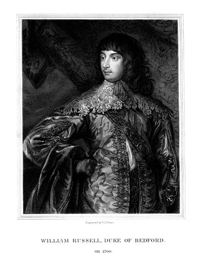 William Russell, 1. vévoda z Bedfordu, britský voják, 1825. od T. A. Dean