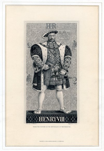 Anglický Jindřich VIII., 1491-1547. od T. Brown