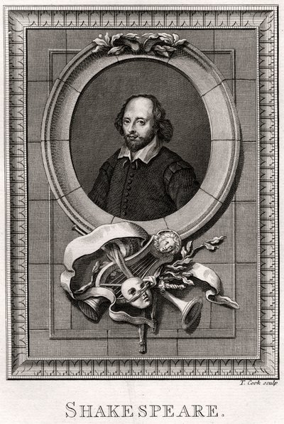 Shakespeare, 1776 od T. Cook