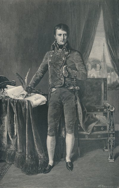 Napoleon Bonaparte, první konzul, 1803-1804, 1896 od T. Johnson