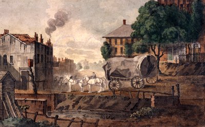 Kentish Town, Londýn, 1817 od T Nugent