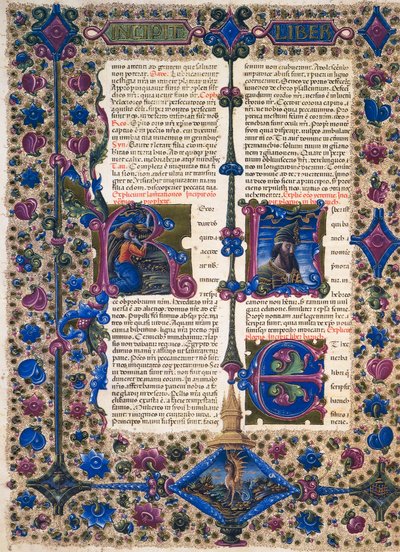 Incipit z Knihy proroka Barucha, z II. dílu Bible z Borso d