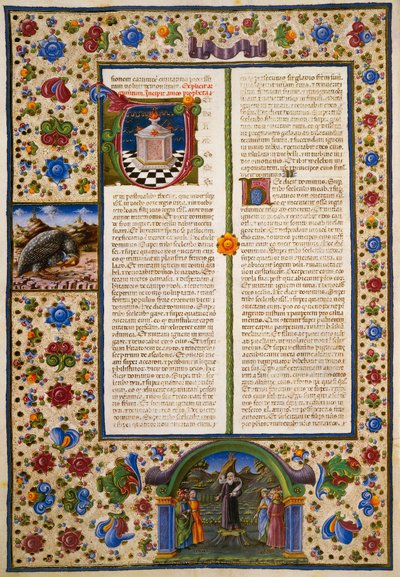 Incipit z První knihy Makabejských, z I. dílu Bible z Borso d