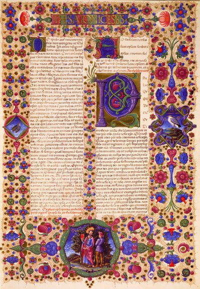 Druhý Pavlův dopis Soluňským, z II. dílu Bible z Borso d