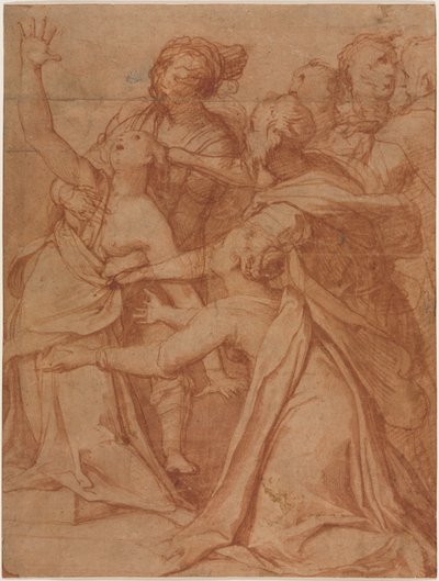 Zázrak svatého Filipa Benizziho: Uzdravení démonické ženy, c. 1557. od Taddeo Zuccari