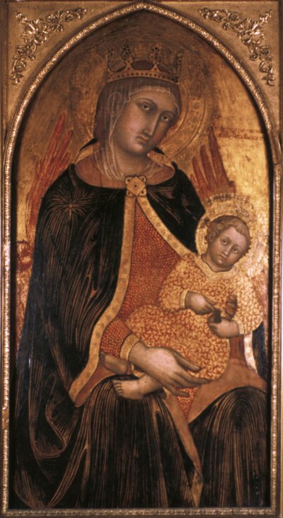 Madona s dítětem, konec 14. začátek 15. století od Taddeo di Bartolo