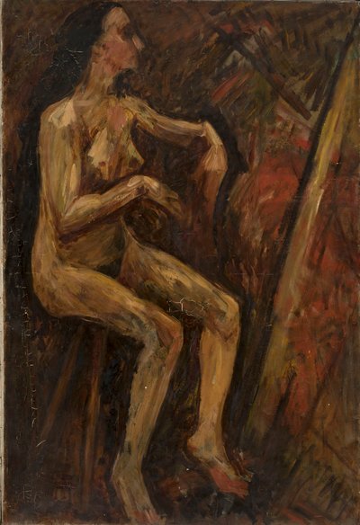 Akt sedící ženy od Tadeusz Makowski