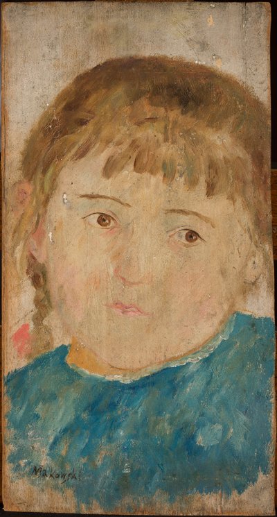 Mädchen im blauen Kleid od Tadeusz Makowski