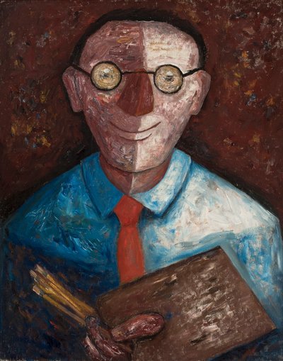 Portrét muže s paletou (Jacques Gotkowski) od Tadeusz Makowski