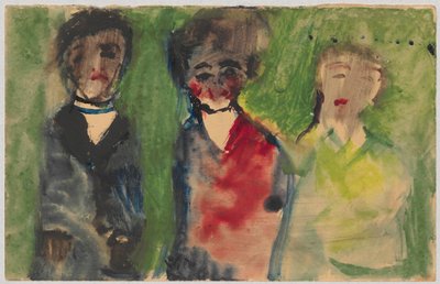 Drei weibliche Figuren in Abendkleidern od Tadeusz Makowski