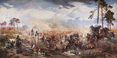 Bitva u Grunwaldu, 1910 od Tadeusz Popiel