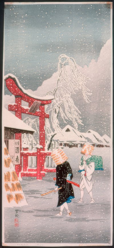 Okabe ve sněhu od Takahashi Hiroaki