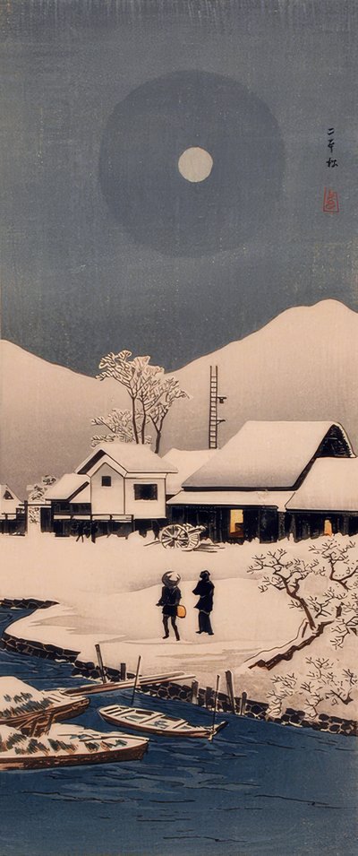 Sníh v Nipponmatsu od Takahashi Hiroaki