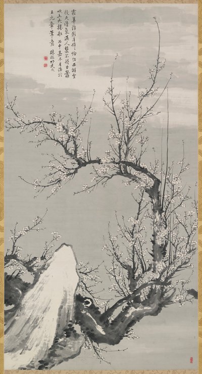 Ink Plum ve stylu Wang Mian od Takaku Aigai