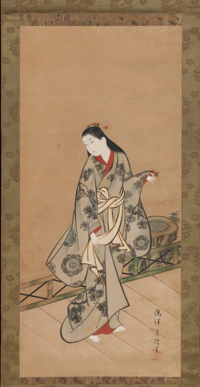 Žena na Verandě, ca. 1730. od Takizawa Shigenobu