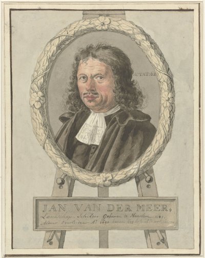 Portret van Johannes van der Meer de Oude, in lauwerkrans op schildersezel   1386609   cs       czech Successfully Translated  Original: De Tonty Suing for Peace in the Iroquois Village. January 2, 1680 Translat: De Tonty Suing for Peace in the Iroquois Vi od Tako Hajo Jelgersma (possibly)