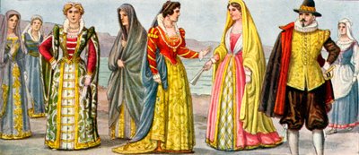 Italské šaty ze 17. století od Tancredi Scarpelli