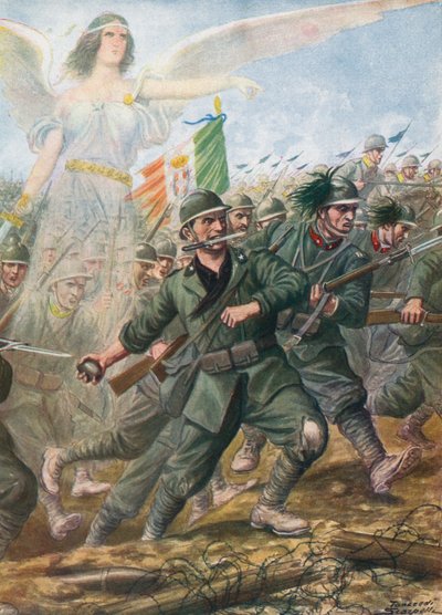Bitva u řeky Piave, 1918 od Tancredi Scarpelli