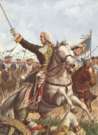 Karel Emanuel III. v bitvě u Guastally v roce 1734 od Tancredi Scarpelli