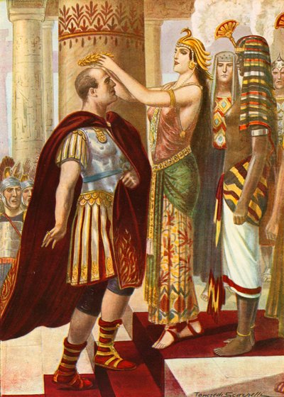 Kleopatra vítá Caesara od Tancredi Scarpelli