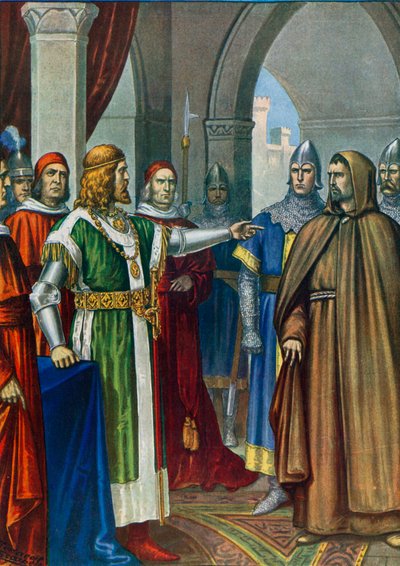 Frederick Barbarossa a Arnold z Brescie od Tancredi Scarpelli