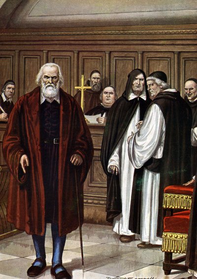 Galilea a inkvizice: „“ E pure so muove! “ (A přesto se to hýbe je fráze, kterou prý před inkvizicí vyslovil italský matematik, fyzik a filozof Galileo (A přesto se to hýbe je fráze, která prý byla vyslovena před od Tancredi Scarpelli