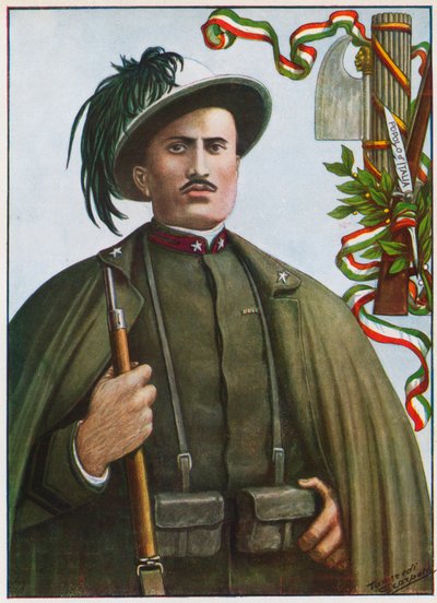 Voják pěchoty Benito Mussolini od Tancredi Scarpelli