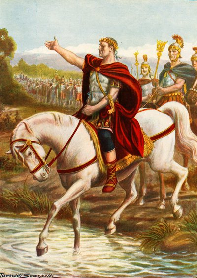Julius Caesar překračuje Rubikon od Tancredi Scarpelli
