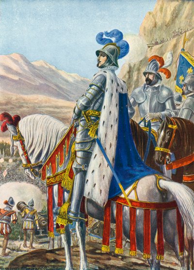 Francouzský král František I. zkoumal Alpy 15. srpna 1515 od Tancredi Scarpelli