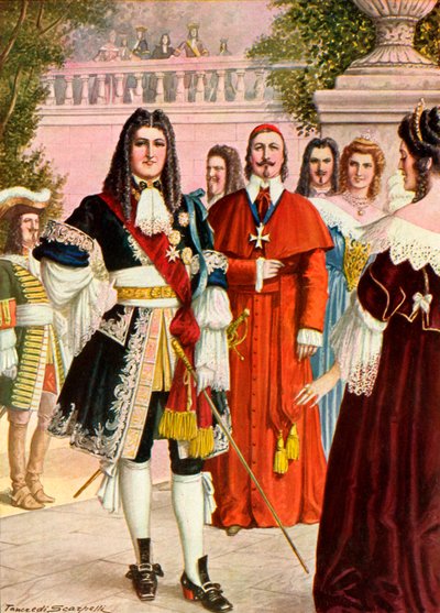 Ludvík XIV. Francouzský a jeho dvůr od Tancredi Scarpelli
