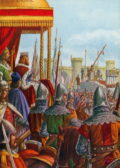 Milán se vzdává Fredericku Barbarossovi, 1162 od Tancredi Scarpelli