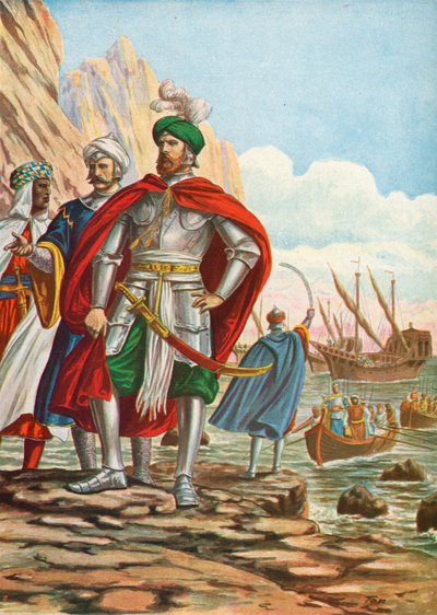 Mustafa přistál na ostrově Kypr v roce 1570 od Tancredi Scarpelli