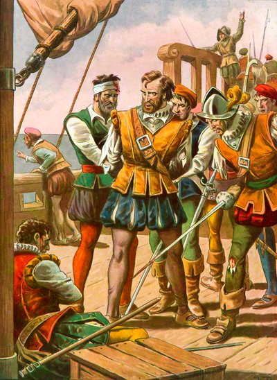Vzpoura na palubě flotily Magellan od Tancredi Scarpelli