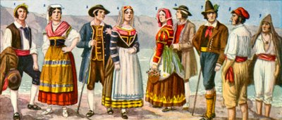 Regionální italské šaty od Tancredi Scarpelli