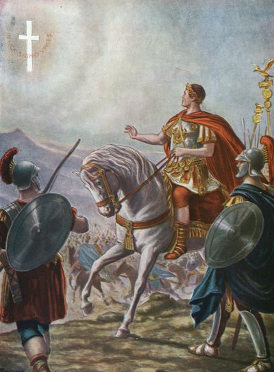 Konverze císaře Konstantina I. (rytina) od Tancredi Scarpelli