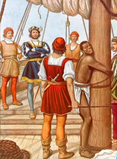 Vasco de Gama bičoval zrádce od Tancredi Scarpelli