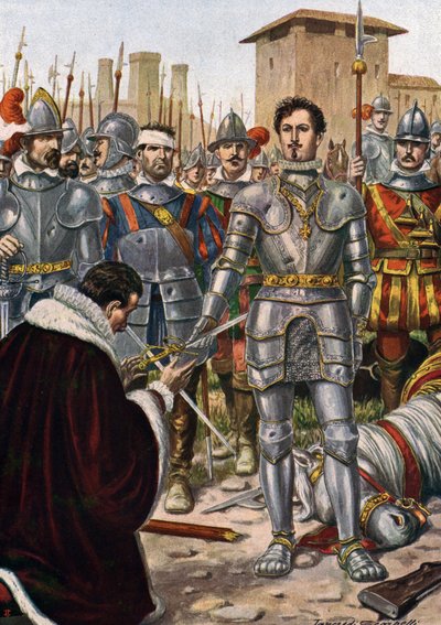 Italská válka (1521-1526): bitva u Pavie (24. února 1525) od Tancredi Scarpelli