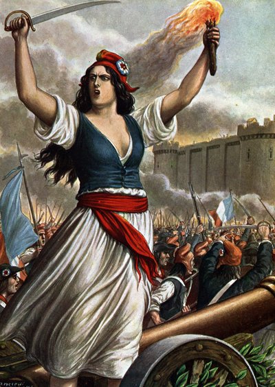 Francouzská revoluce 1789: útok na Bastilu 14. července od Tancredi Scarpelli