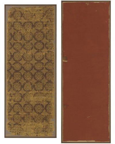 Fragment brokátu (hedvábí) od Tang Dynasty Chinese School