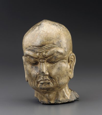 Hlava Luohanu, cca 700-750 od Tang Dynasty Chinese School