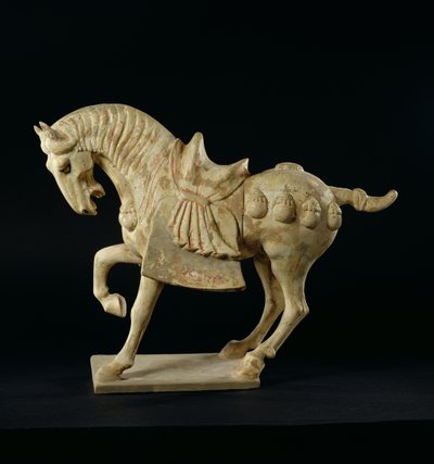 Kůň, Číňan, dynastie Tang, kolem 618-906 n. l. (keramika) od Tang Dynasty Chinese School