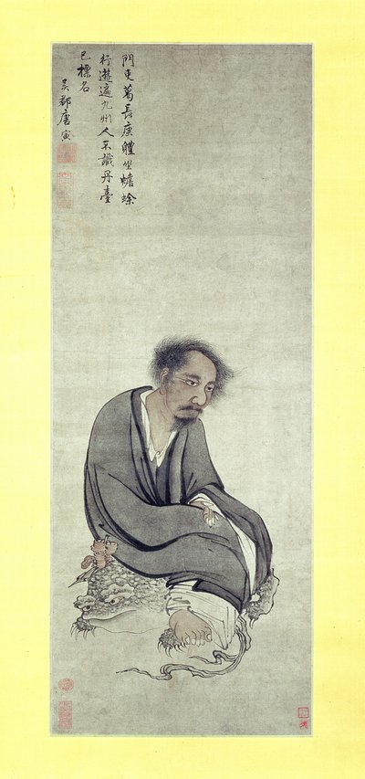 Nesmrtelný Ge Changgeng sedící na své třínohé ropuši, 1506-10 od Yin Tang