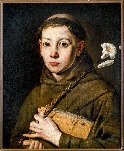 Itálie, Varallo, obraz svatého Antonína od Tanzio da Varallo