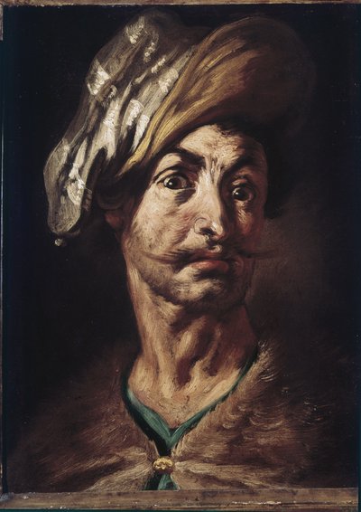 Mužská hlava s turbanem od Tanzio da Varallo