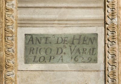 Podpis umělce, kaple anděla strážného od Tanzio da Varallo